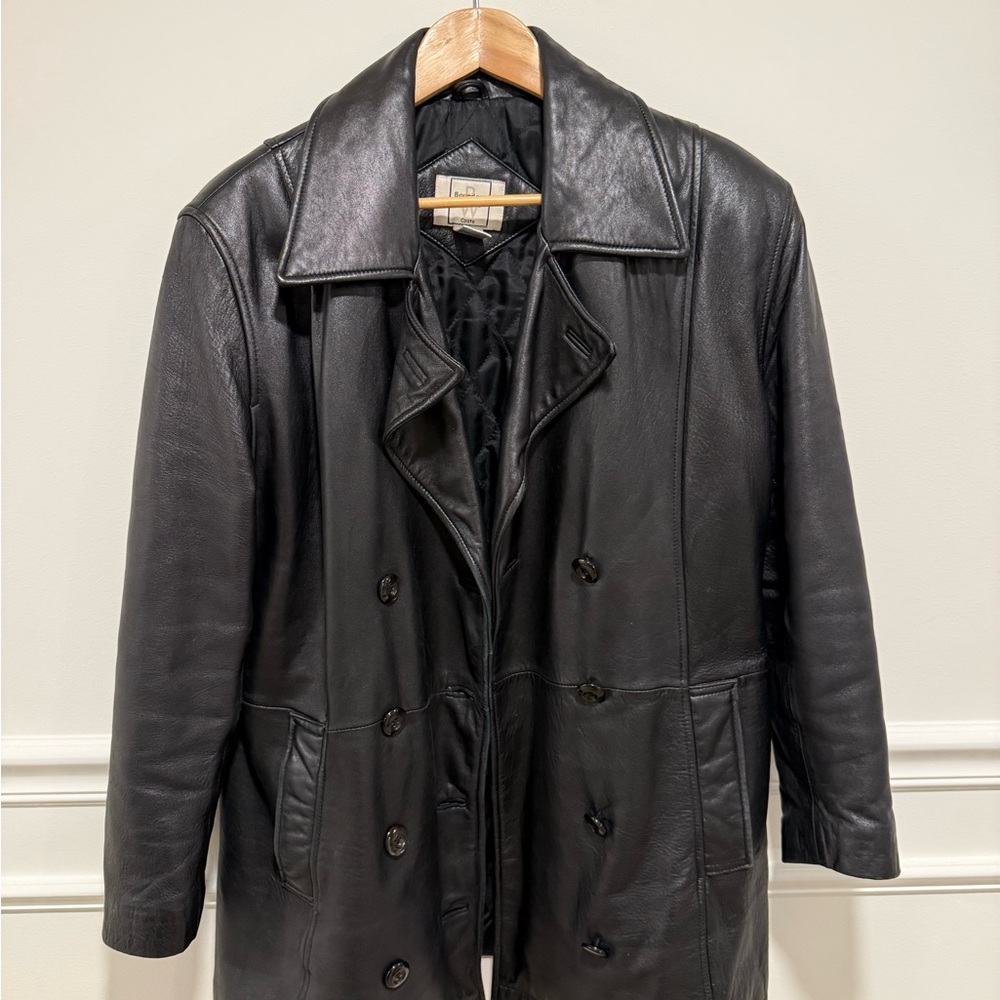 Watters Midnight Black Trench Coat